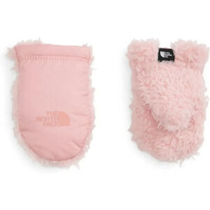 The North Face Peach Pink Littles Suave Oso Mitt Girl's Mittens Gloves OS